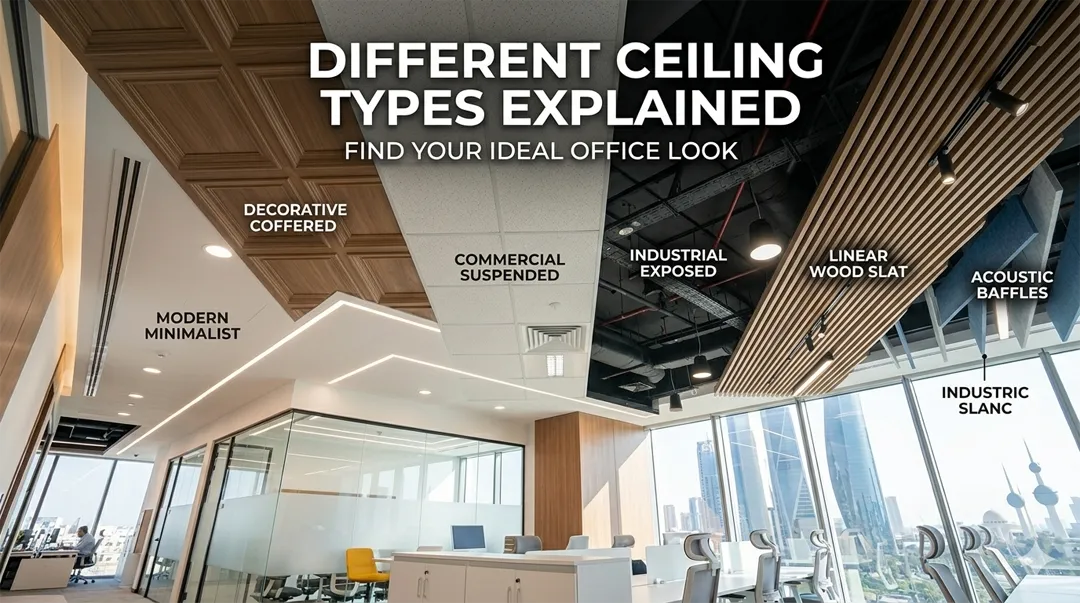 Ceiling Design Options for Commercial Fit Outs in Kuwait